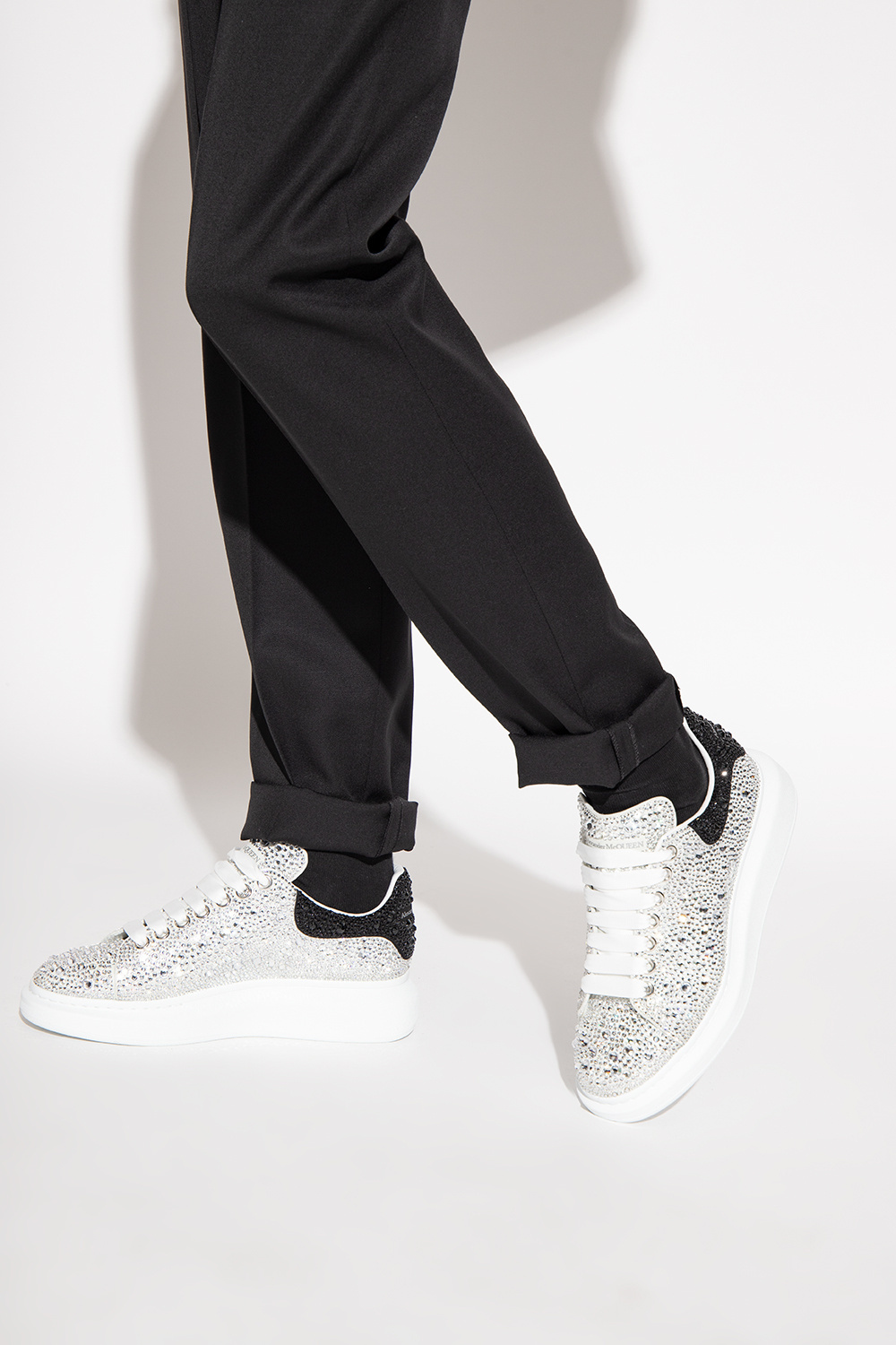 Alexander mcqueen 2024 crystal sneakers